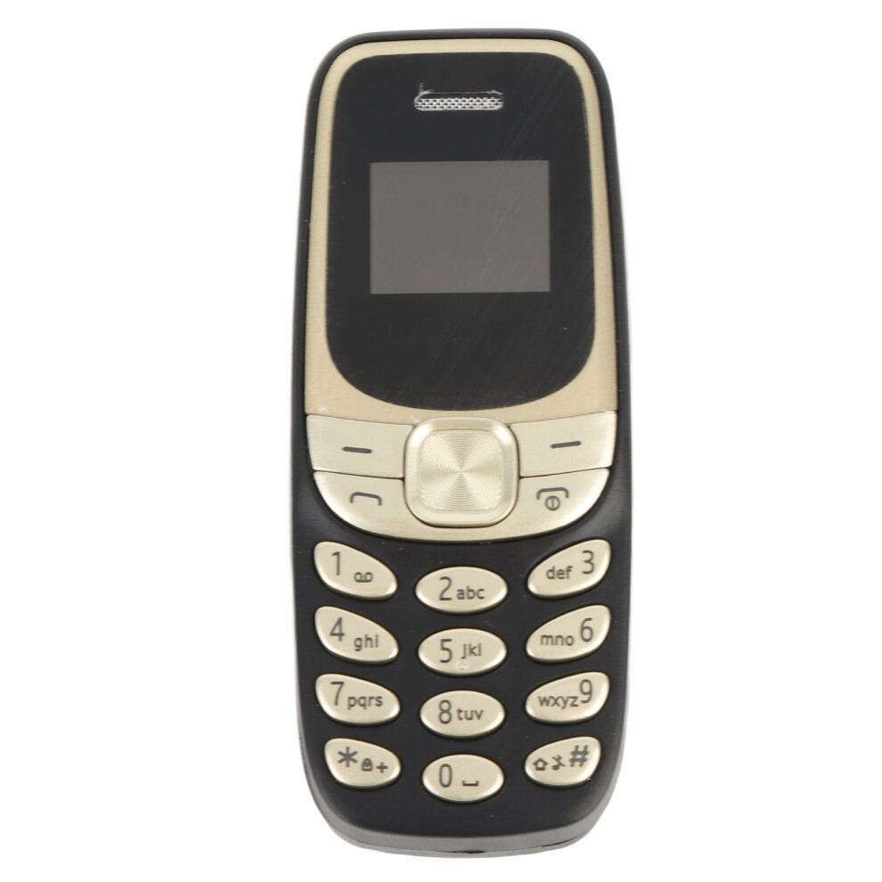 Smallest 2G Mini Mobile Phone With Dual Sim & Bluetooth - Black Gold Black,Gold 9471349071371