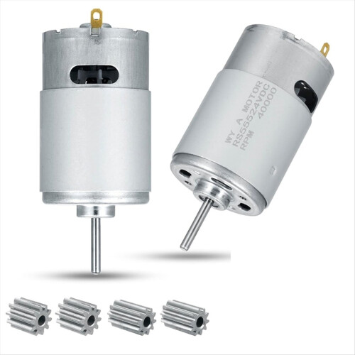 Ηλεκτρικός κινητήρας 24V 40000RPM 2 τεμάχια, RS555 Παιδικά παιχνίδια αυτοκινήτου