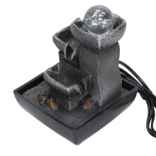 3-Stufen-Wasserfontäne 19,6 x 12,8 x 12,8 cm Farb-LED