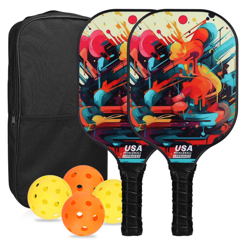 Fiberglas Pickleball Rackets Set Pickleball Paddle 1