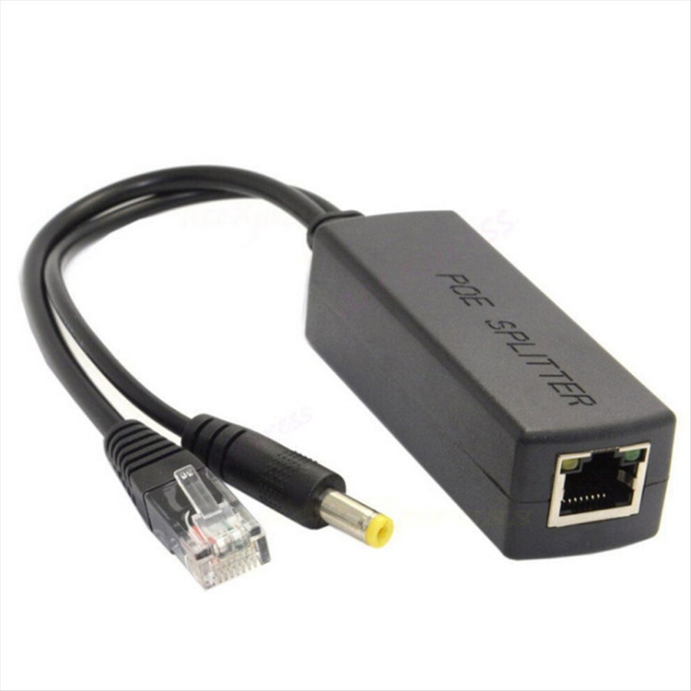 Gigabit Mini Poe Splitter 10/100/1000Mbps Poe Splitter Black 4712187024552