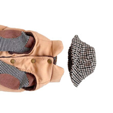 Welpen-Wintermantel XS Khaki - atmungsaktives Polyester
