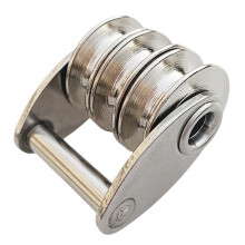 Stainless Steel 3 Roll Wheel Windsurfing Sail Pulley Sail Tacks