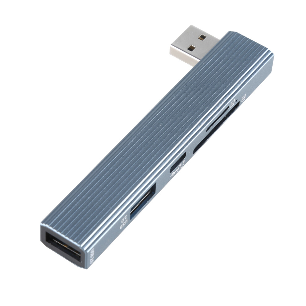 Usb C Hub 4 Port Usb3.0 Usb2.0 Card Reader Portable Usb Splitter 7627000101365