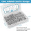 500pcs  Rivets With Washers set Blind Rivets Assorted Size for 3