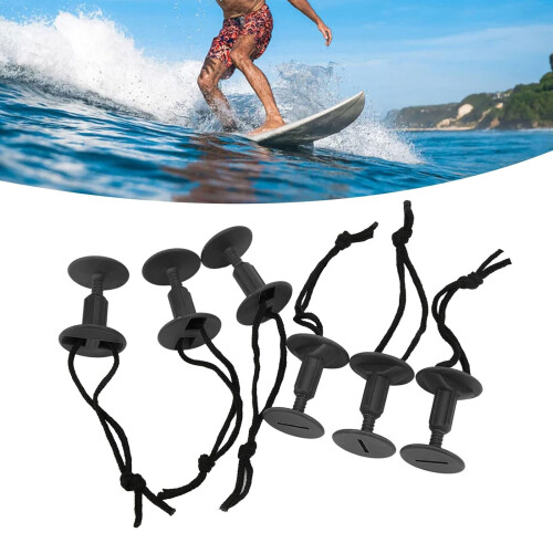 6Pcs Comfortable Bodyboard Surfboard Leash Plugs & String 1