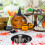 6Pcs Round Drink Coasters Ceramic Stone Cup Mats Decorative Cup 5