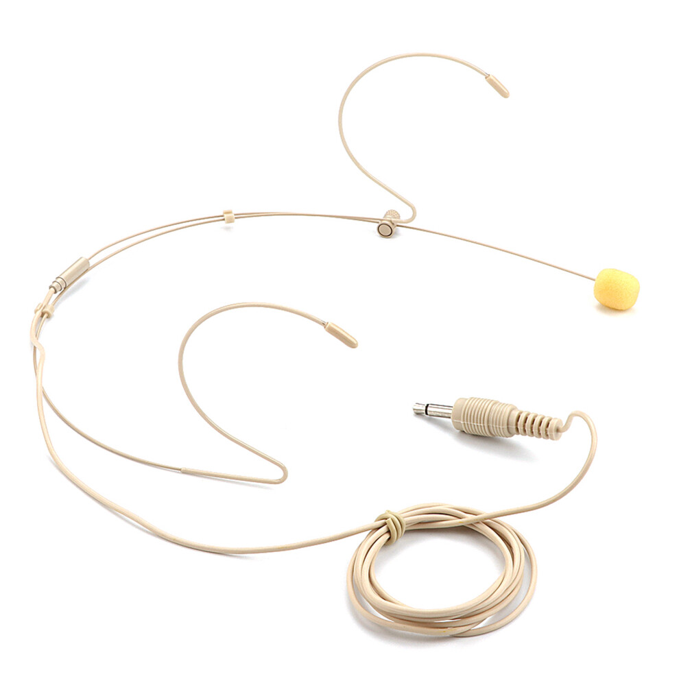 Headset Microphone Headworn Double Earset Over Ear Hanging Light 7627000102713