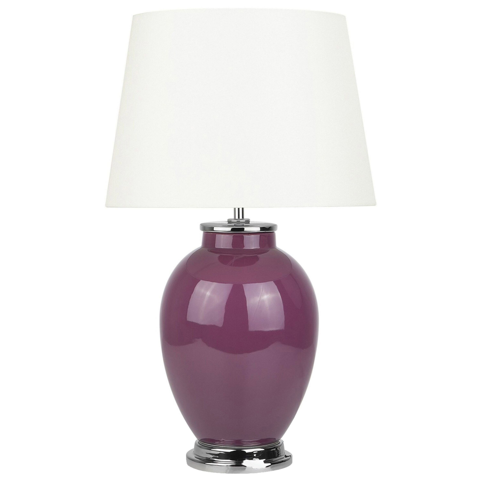 Table Lamp BRENTA Ceramic Purple