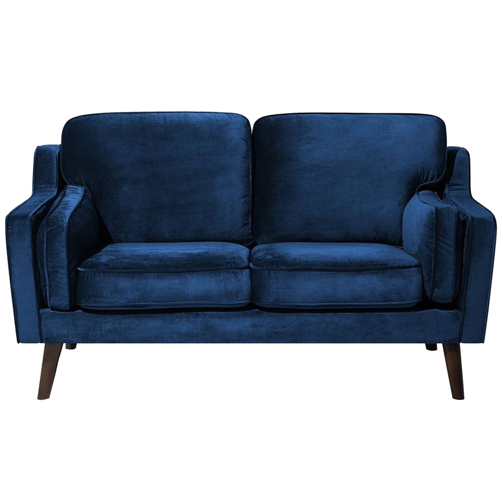 Sofa 2 Seater LOKKA Velvet Navy Blue