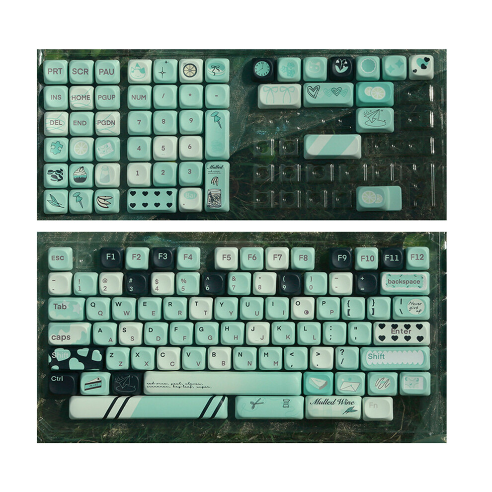Fantasy Summer Pbt Moa Profile Keycaps 131Keys Heat Subbed Set 7627000102997