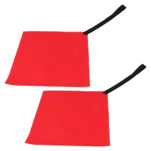 2Pcs Kayak Towing Warning Flags Redness Canoes Safety Flags with