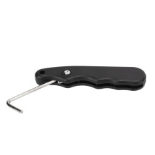Skate Lace Tightener Tool, Stainless Steel Handle for Plastic Ice Skates, Adjustable Lace Tightening Device