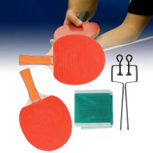 Reines Holz Doppelseite Abdeckungs-Table Tennis Paddle Set, 450g, Vielseitig