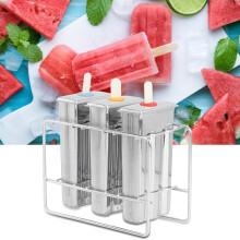 Eiscremform Silikon 304 Edelstahl DIY Set mit Pinsel Doppel Nut 3 Stück