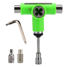 Skate Tool Portable Skateboard Bearing T/Y Wrench Lightweight for Roller Skate Wheels Women Green