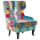 Beliani Wingback Chair MOLDE Fabric Blue 1