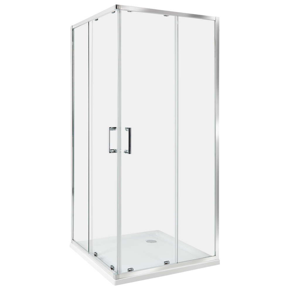 Shower Enclosure TELA 900 x 900 x 1850 mm Silver