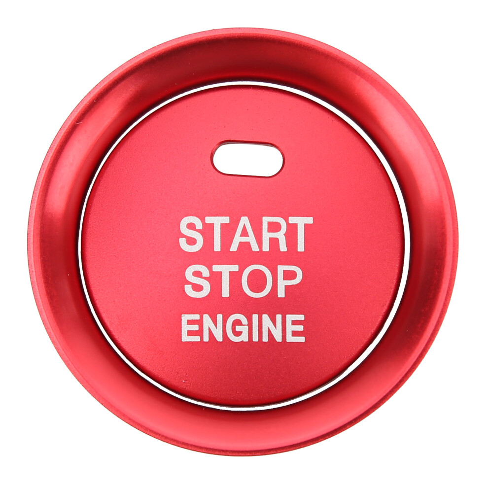 Engine Start Stop Ignition Button Cover Ring Red