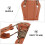 Recurve Bowstring Stringer Tool - Leather Tip Nylon Bowstringer for Easy Installation, Compatible with All Recurve Bows 3