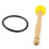 Singing Bowl Mallet Wood Handle Rubber Head Clear 6