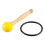 Singing Bowl Mallet Wood Handle Rubber Head Clear 9
