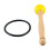 Singing Bowl Mallet Wood Handle Rubber Head Clear 8