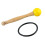 Singing Bowl Mallet Wood Handle Rubber Head Clear 3