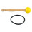 Singing Bowl Mallet Wood Handle Rubber Head Clear 4