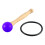 Singing Bowl Mallet Wood Handle Rubber Head Clear 7