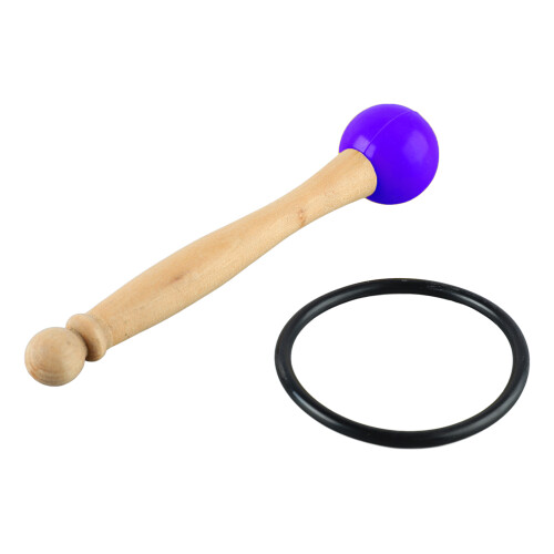 Singing Bowl Mallet Wood Handle Rubber Head Clear 2