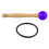 Singing Bowl Mallet Wood Handle Rubber Head Clear 2