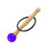 Singing Bowl Mallet Wood Handle Rubber Head Clear 15