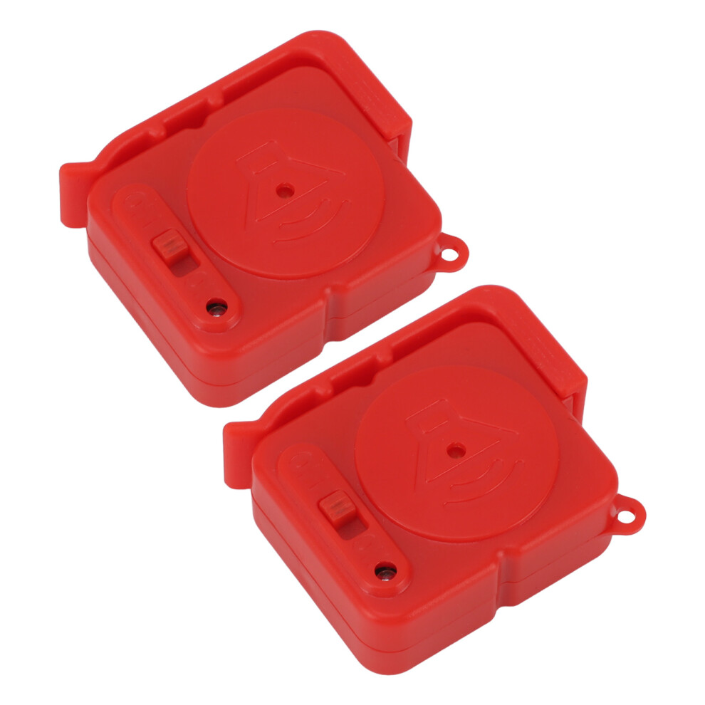 Portable Red Door Handle Alarm 2Pcs Anti Theft Vibration Trigger For Travel Car 6901349080309