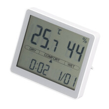 Temperatur- und Feuchtigkeitsmessgerät ABS -9,9C-60C, 10-99%RH CR2032