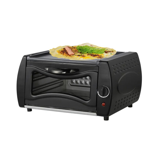 Electric Multi-Function Oven 2100W with Temperature Control, Visual Glass, Hot Top Plate for Home Kitchen Baking and Grilling