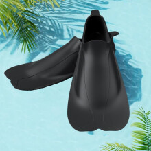 Swim Fins Adult Training Size 32-44, Lightweight Silicone Swim Fins Adjustable Soft Comfort for Men Women Kids KHWX-4 Black XS(34-36)