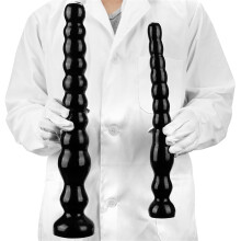 BDSM Silicone Anal Plug Large G-Spot Butt Plug Anal Beads Dildo for Men Women Compatible with Vagina Anus