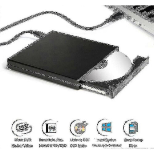 External Dvd Drive with Cd Burner (combo), Usb Interface 2