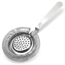Cocktail Strainer 21 cm Stainless Steel Bar Strainer for All Shakers Fine Filtering Bartender Tool Silver
