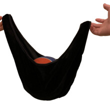 Bowling Seesaw Black Microfiber Polisher Bag with Cleaning Towel for Bowling Ball Care and Drying Accessories
