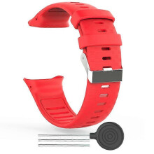 (Red) Replacement Silicone Soft Watchband Smart Watch Wrist Strap for Polar Vantage V
