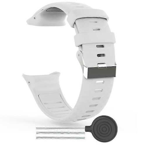 (White) Replacement Silicone Soft Watchband Smart Watch Wrist Strap for Polar Vantage V