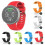 (Blue) Replacement Silicone Soft Watchband Smart Watch Wrist Strap for Polar Vantage V 3