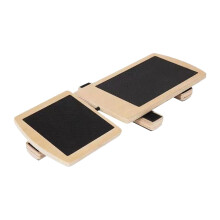 Wood Balance Board for Stability Training - Portable Ankle Foot Stretcher for Men and Women, Durable Wood Design