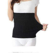 (XXL, black) Cashmere Kidney Warmer Back Warmer Elastic Waist Support
