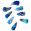 8Pcs Guzheng Finger Picks Silicone Polymer 8