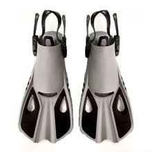 Snorkeling Fin Set for Long Distance Swimmers, Comfortable Adjustable Fins, XS Size, Ash Color