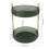 2-Tier 360 drehbarer Make-up-Organizer Grün 2