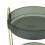 2-Tier 360 drehbarer Make-up-Organizer Grün 8